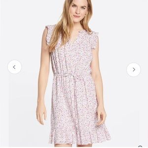 Draper James Sleeveless Ruffle Detail Dress Floral Size 2X